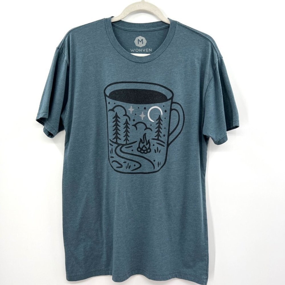 Wohven Men's Solid gray T-Shirt Size Medium